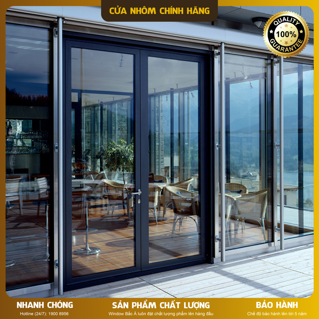 Cửa đi 2 cánh mở quay Xingfa