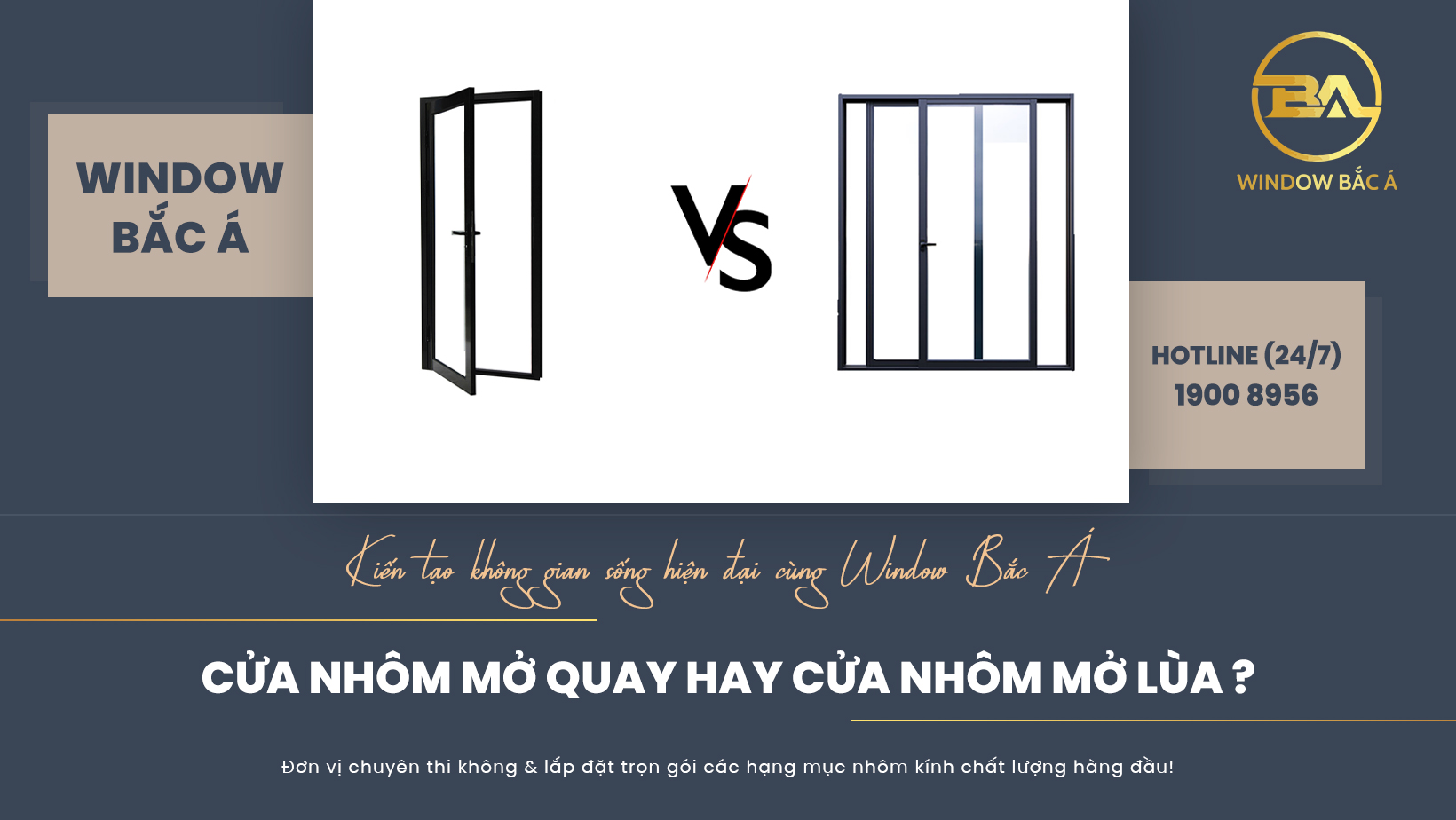 Cửa nhôm kính Window Bắc Á Cửa nhôm kính Window Bắc Á