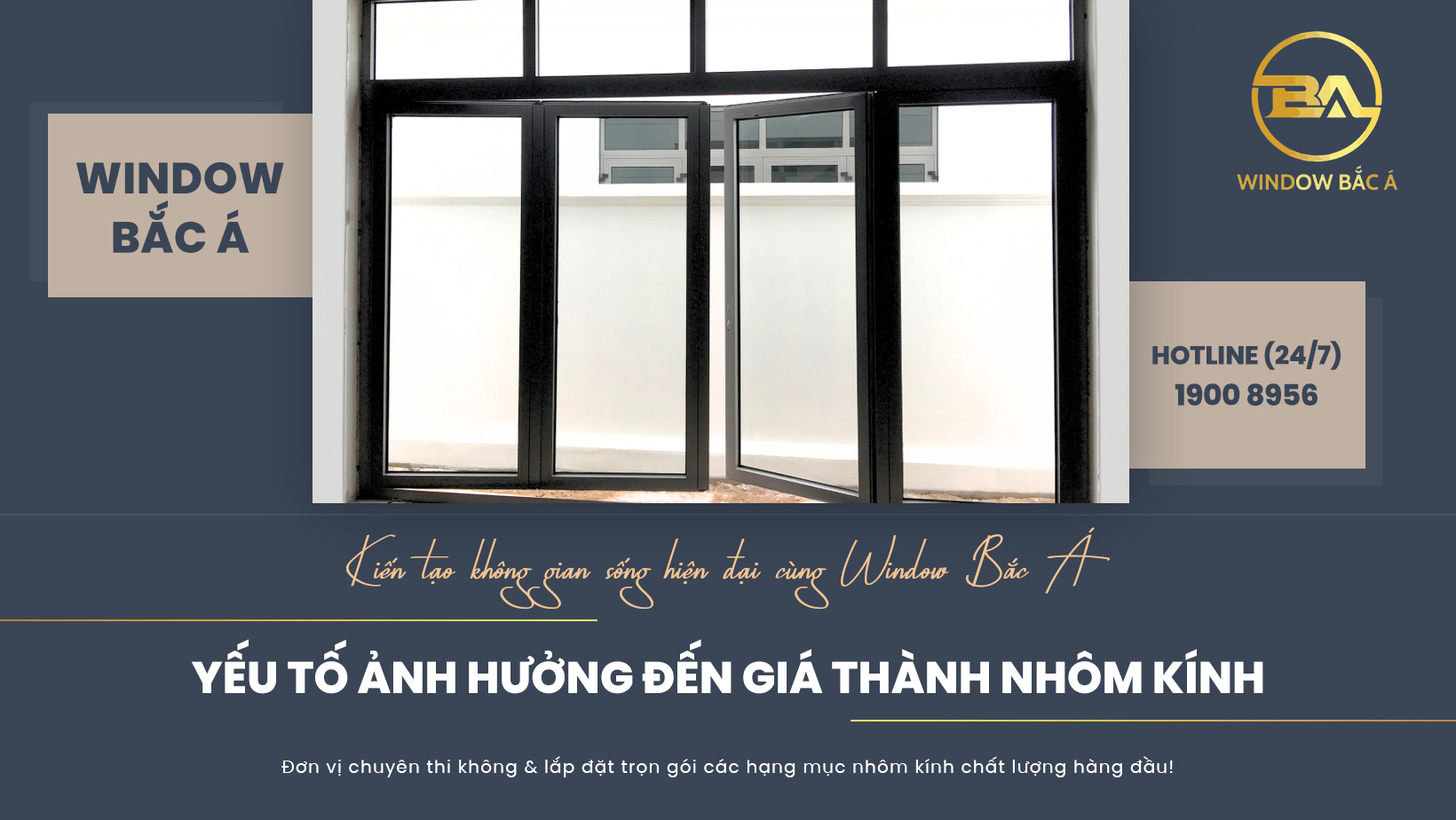 Cửa nhôm kính Window Bắc Á