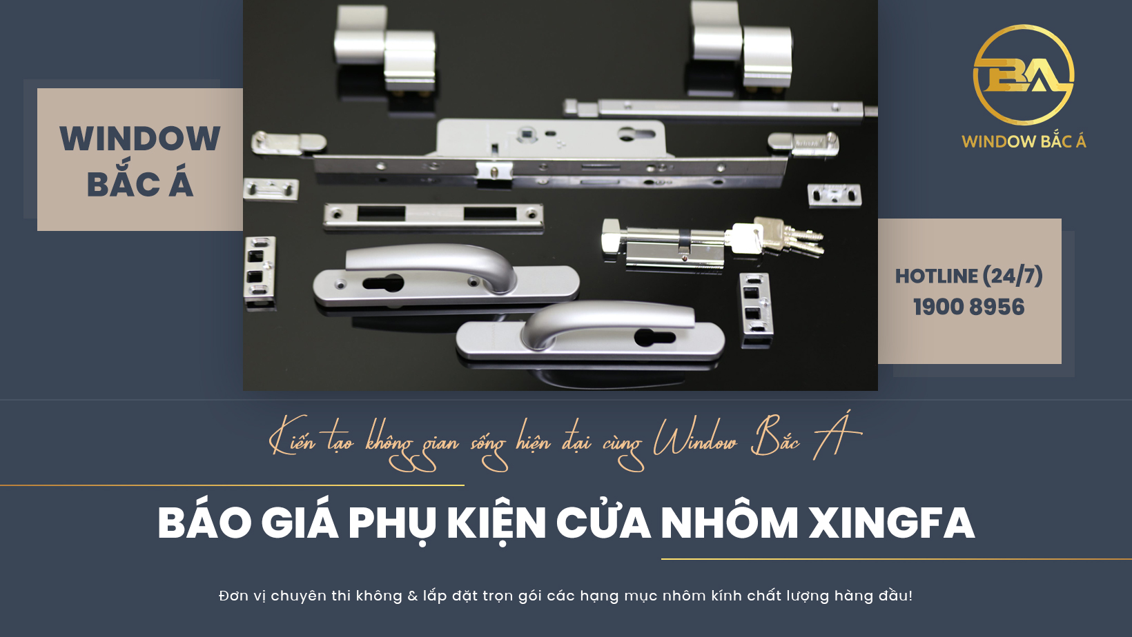 Báo giá phụ kiện cửa nhôm