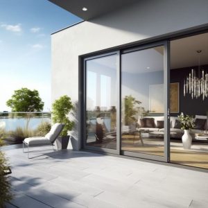 Cửa nhôm kính hiện đại 